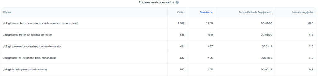 Conteúdos mais acessados no blog da Minancora produzidos pela Agência Sonder