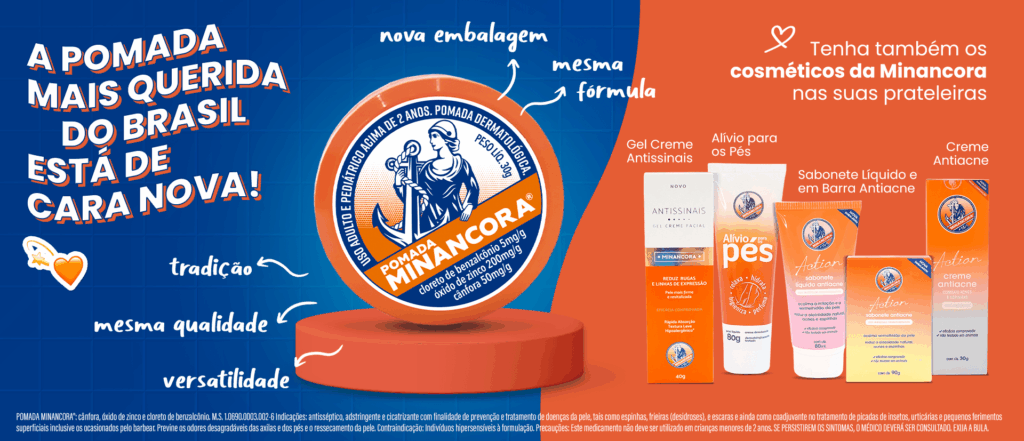 Banner sobre o redesign da minancora