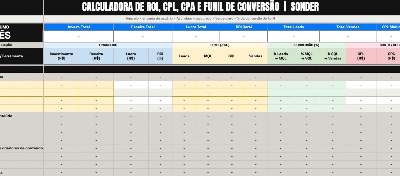 Capa da calculadora de ROI